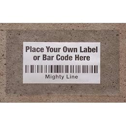 Mighty Line Clear Label Protectors Covers for Sealing Barcode Stickers, Industrial, Warehouse, 5S Supplies, Peel and Stick Adhesive for Floor Marking, 6" Wide x 10" Long, Pack of 100