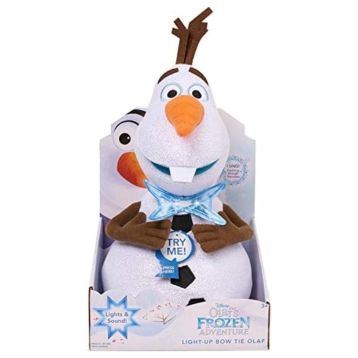 JP Frozen función de Pajarita jpl32405 Light-Up de Disney Frozen Olaf Peluche