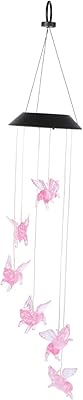 OSALADI Solar Light Outdoor Wind Chimes Outdoor LED Decorative Lights Pig Gifts for Pig Lovers Solar Wind Chime Light Outdoor Solar Light LED Decorative Lamp Balcony Hanging Lamp LED