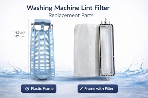 Image of Sanavya Washing Machine Filter | Lint Filter /Dust Filter /Waste Collector /Drain Jali for Semi & Fully Automatic Washing Machines (Compatible for lg. semi Frame with Filter)