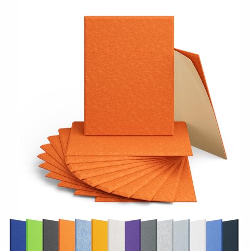 Image of 12 Pack Rectangle Acoustic Panels Self Adhesive Sound Proof Foam