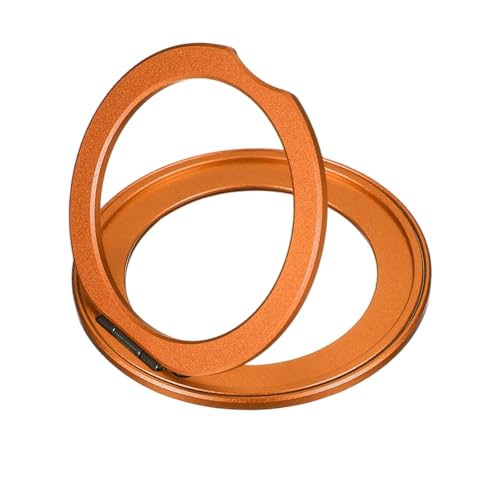 PATIKIL Phone Ring Holder Metal 360 Rotation Magnetic for Tablet Orange