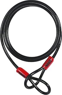 ABUS Szlufka Cobra 5/75 - linka stalowa pokryta tworzywem sztucznym - zabezpieczenie akcesoriów rowerowych i motocyklowych - grubość 5 mm