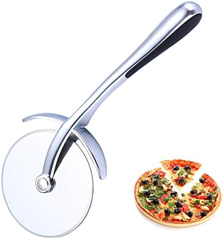 Pizza Cutters, Pizza Cutter Wheel - Non-Slip Silicone Handle with Stainless Steel Sharp Blade,Super Easy to Clean