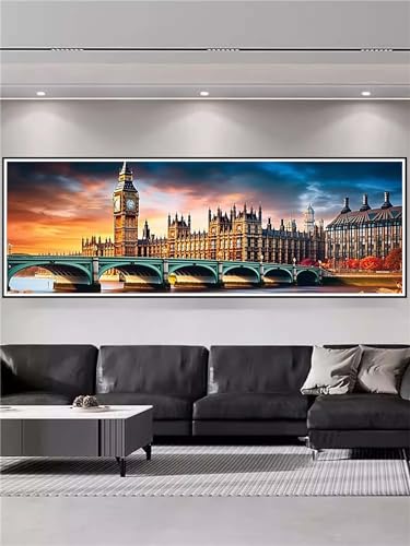 Diamond Painting Adultes Ville Pont Broderie 50x150cm A-3