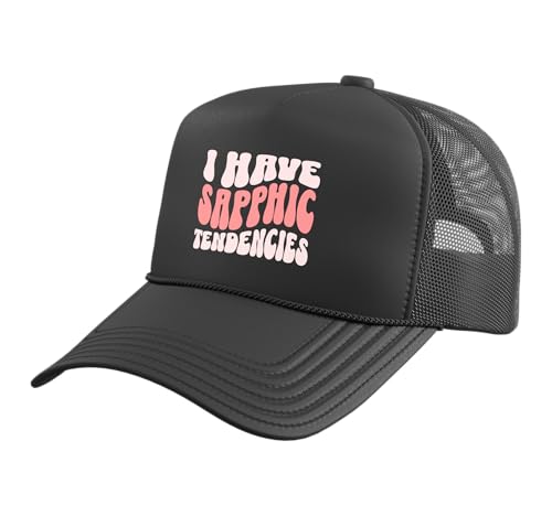 Gorra Trucker LGBTQ Sapphic Tendencies Negra Ajustable