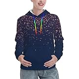 Design imprimé complet : ces sweats à capuche bleu marine avec imprimé ciel et étoiles pour femme présentent un design imprimé complet qui ajoute une touche jeune et vibrante à votre garde-robe, ce qui en fait un choix pour ceux qui aiment exprimer leur style unique.