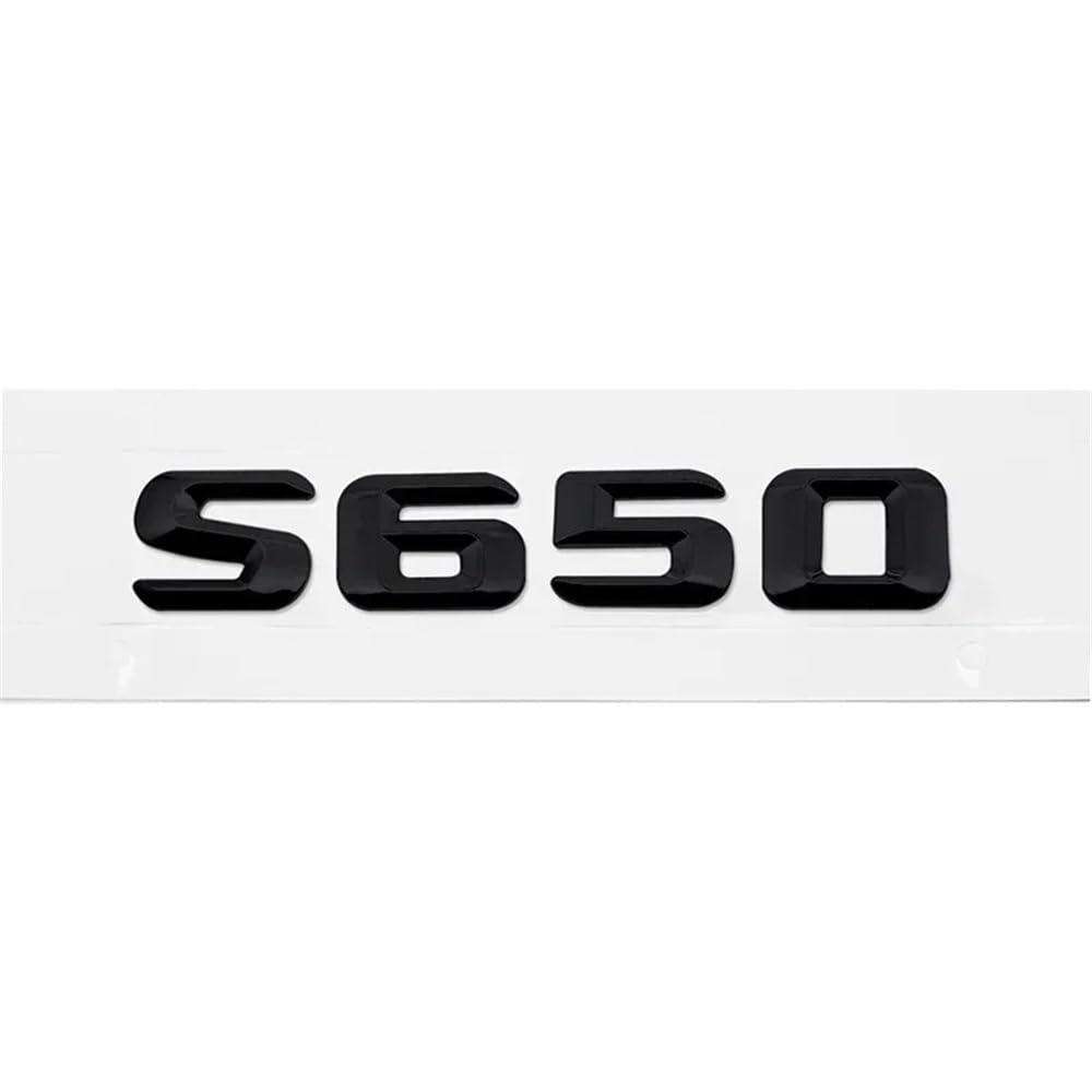 YTQMoreBNZ YYDStes Car Rear Emblem Sticker Trunk Tail Badge Decal Compatible With Mercedes Benz S400 S420 S430 S450 S500 S550 S600 S650
