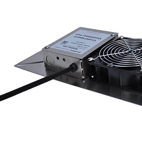 Durablow Stainless Steel Crawl Space Foundation Fan Ventilator (Stainless Steel Silver, M1P) #TOP1