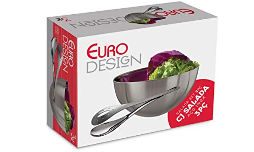 Saladeira 3 Peças, Euro, MSP4791, Inox
