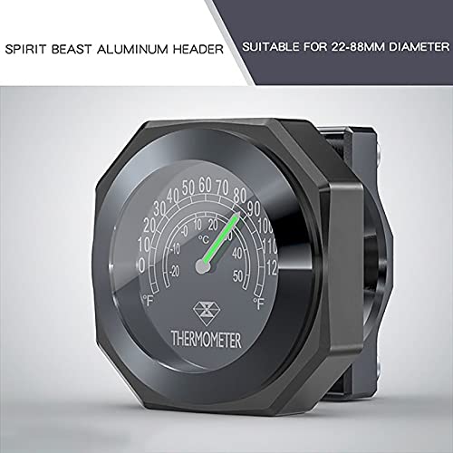 Motorcycle Handlebar Watch Universal Waterproof Rainproof Moto Modification Accessories Motorbike Temperature Clock,Universal Motorcycle Handlebar Clock-Black||Thermometer #TOP27
