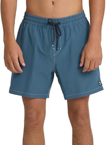 Billabong Mens Lineup Solid 16 Inch Volley Shorts, Real Teal, L