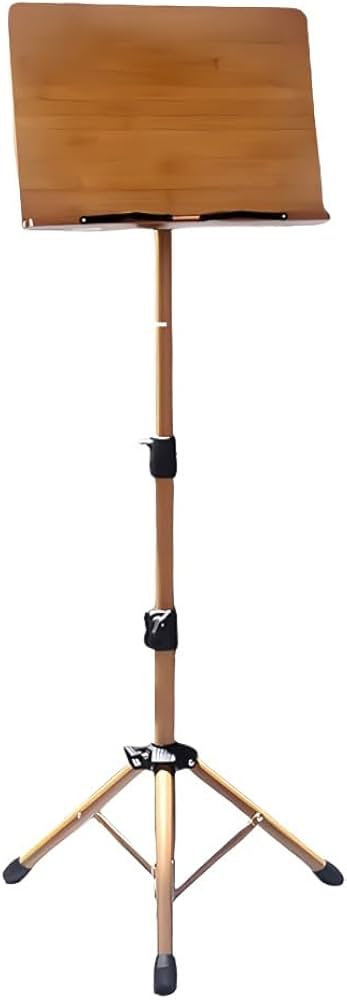 Amazon | PonyLes 譜面台 木製 折りたたみ 軽量 コンパクト 高さ70