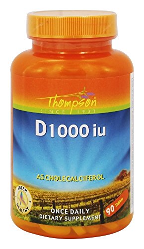 Thompson Vitamin D Cholecalciferol, Tablet (Btl-Plastic) 1000Iu 90Ct #TOP18