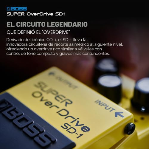 Miniatura 3 de Boss Pedal Boss Sd-1 Super Overdrive Compacto Pedal De Saturación Con Sonidos Saturados Cálidos Y Aterciopelados