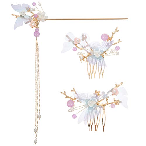 Accessoires cheveux fille style traditionnel et baguettes vintage