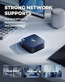 NiPoGi Windows 11 Pro Mini PC 8 GB DDR4 / 256 GB SSD, Alder Lake N95 (do 3,4 GHz), komputer stacjonarny, 2,5-calowy SSD, 4K @ 60 HZ HD Dual Display, 2,4/5G WiFi, RJ45 Gigabit Ethernet, BT4.2, VESA