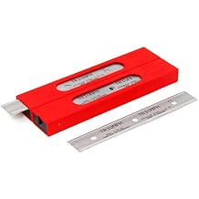 Triumph Stainless Steel Scraper Blades, 6 Inch, 0.20mm, 25 Blades per Box with Safe Dispenser, Red Box 2