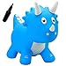 EVERICH TOY Dinosaur Bouncy Horse,Hopping Toys,Bouncy Animals Hopper, Inflatable Triceratops Bouncer,Ride On Animals Toys,with Pump