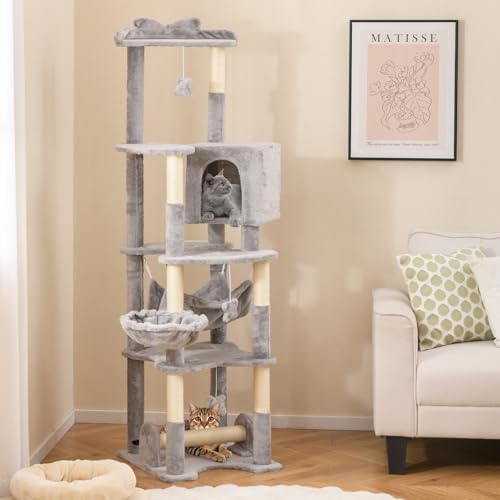 Árbol para gatos alto de 69 pulgadas multi-niveles miniatura 2