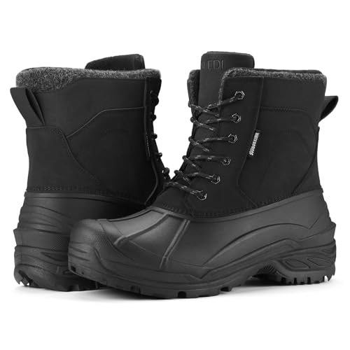 Men's Snow Boots Insulated Waterproof Lightweight Winter Boots Slip Resistant Duck Boots for Men