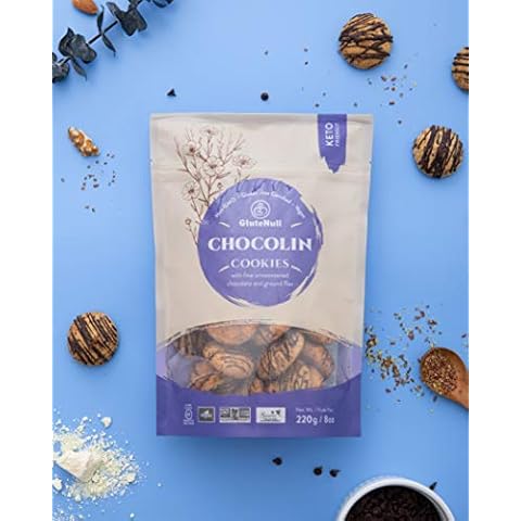 GLUTENULL Keto Chocolin Flax Cookies, 220 GR Cover