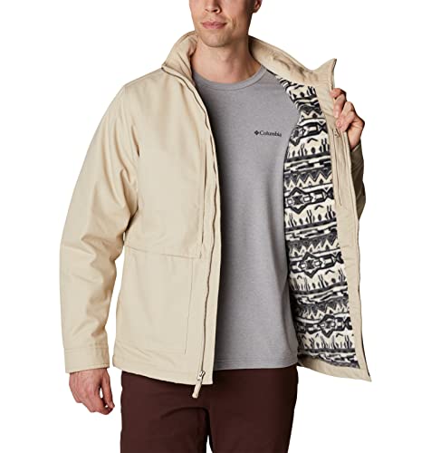Columbia Men's Loma Vista Ii Jacket, Ancient Fossil/Ancient Fossil 80S Strip, Xx-Large #TOP4