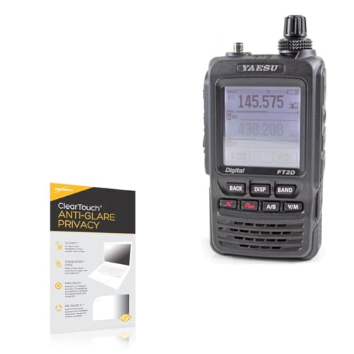 BoxWave Screen Protector Compatible with Yaesu FT2DR - ClearTouch Anti-Glare Privacy (2-Pack), Privacy Screen Protector Flexible Film Anti-Glare