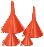 Performance Tool 1144 4-Piece Funnel, Plastic