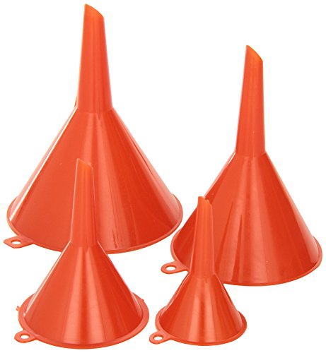 Performance Tool 1144 4-Piece Funnel, Plastic Orange #TOP27