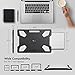 EHO Laptop Lap Desk with Retractable Mouse Pad, Portable Ergonomic Lap Pad with Heat Shield and Foldable Stopper, Lightweight Travel Lapdesk Fits up to 16