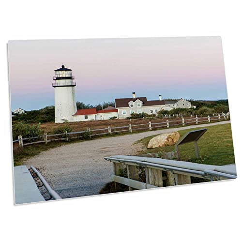 3dRose Highland Light Cape Cod Desk Pad