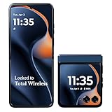 total wireless Motorola Moto razr (2025), 256GB, 5G, Locked to 6.9” Foldable pOLED Display, 3.6” External Display, 50MP Camera - Prepaid Smartphone - Gibraltar Sea