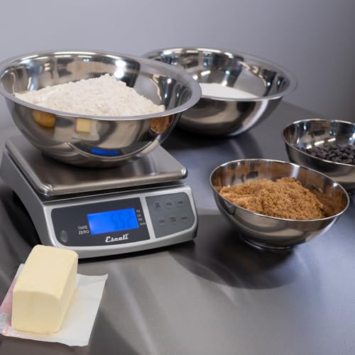 Escali M-Series NSF Certified Digital Kitchen & Industrial Scale, 66 lb Capacity, Dual Display, Spill-Proof, Stainless Steel by Escali - Image 3