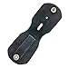 ASR Federal Universal Fit Leather Police Badge Holder with Metal Belt Clip, Black