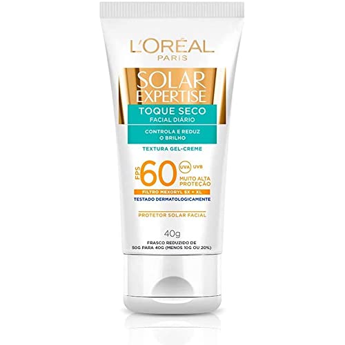 Protetor Solar Facial L'Oréal Paris Solar Expertise Toque Seco FPS 60, 40g