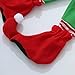 Christmas Elf Costume for Kids Girls Boys Cute Velvet Xmas Holiday Dress Up Santa's Helper Festive Outfits with Socks Hat