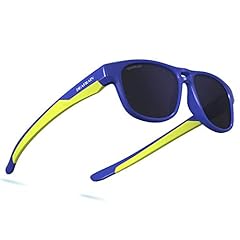 A-bright Blue/Yellow Frame/Grey Lens