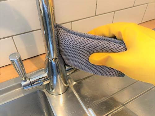 Addis LQOC 518489 Microfibre Cleaning Sponges. Pad Design That Doesn't Scratch Surface. 5 Pack.