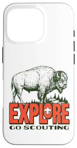 Explore! Go Scouting Bison Outdoor Adventure Cub Scouts BSA �X�}�z�P�[�X iPhone 16 Pro �p