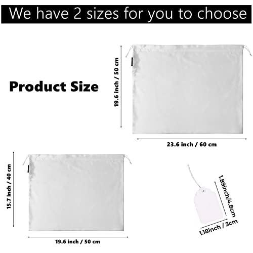 Gongkangyuan 12 Pcs Dust Bags For Purses And Handbags Satin Purse Storage Organizer With Drawstring Closure Handbag Protector (White) #TOP2