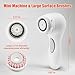 Aria Sonic Facial Cleansing System with 2 Brush Heads, 3-Speed Modes, Waterproof Design - Rechargeable & Portable Electric Face Cleansing Brush for Daily Skincare (White)