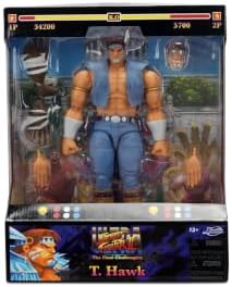Jada Street Fighter II T. Hawk Action Figure – 1:12 Deluxe Scale Toys – 6" Tall, Fully Articulated, Collector Packaging