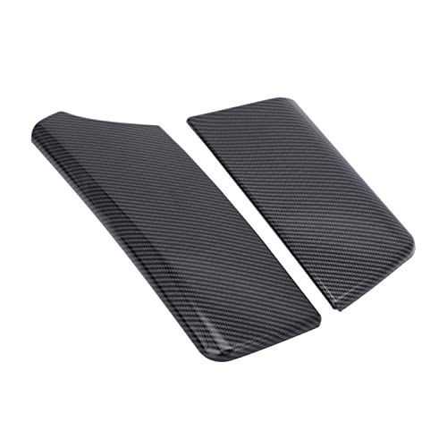 JUSTHUI Caja de apoyabrazos central panel de cubierta de fibra de carbono abdominales Caja de almacenamiento del reposador del brazo de la consola cubierta de tapa compatible for BMW 5 Serie F11 F10 2 Cover