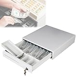 💰【Compatibilité avec les systèmes de point de vente et fonction d’éjection automatique】compatible avec les interfaces RJ11/RJ12, il peut être connecté aux caisses enregistreuses et aux imprimantes de reçus pour une éjection automatique.