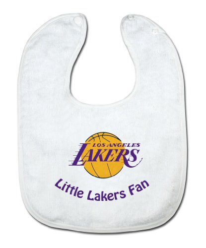 NBA Los Angeles Lakers White Snap Bib with Team Logo