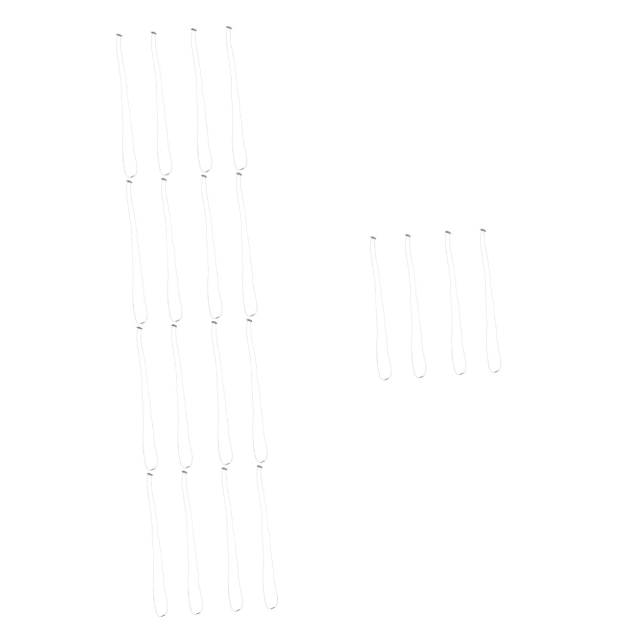 Cabilock 5 Set Pattumiera Cinghia Gruppo Musicale Fasce Di Presa Dei Rifiuti Elastici Per Sacco Della Spazzatura Cavo Del Bidone Della Spazzatura Bande Elastico Bianca 4 Pezzi * 5