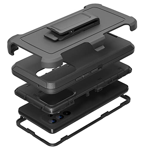 Compatible with Samsung Galaxy A53 5G Case, with Belt Clip Holster Heavy Duty Rugged Shockproof Full Body Protection Kickstand Phone case for Samsung Galaxy A53 5G (Black)
