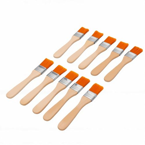 Rengue Kids Archaeology Brush Set Wooden Handle Digging Tools 10 Pcs Nylon Filament Excavation Brushes for Outdoor Learning Classroom STEM Activities and Young Explorers (Number 3(14 X 2.9 X 2cm / - Image 4