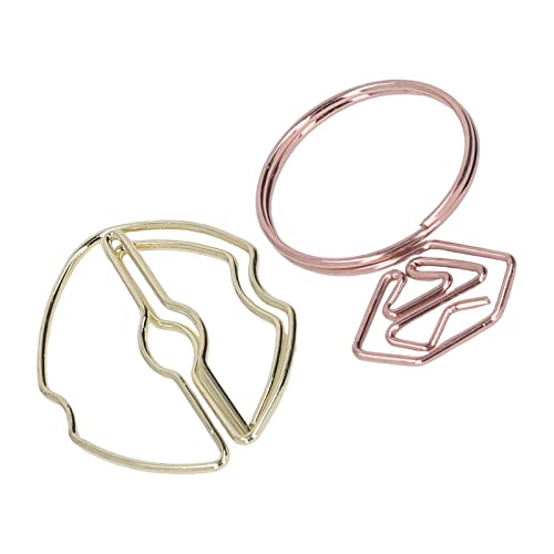 100 Pçs Clipes de Papel de Escritório Anéis de Diamante de Lábio de Metal Clipes de Papel de Escritó